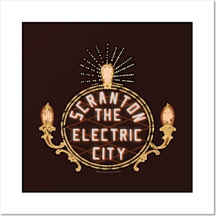 Scranton Pennsylvania Electric City Sign Posters and Art
